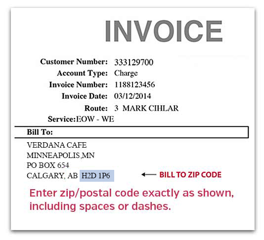 Invoice Customer Number